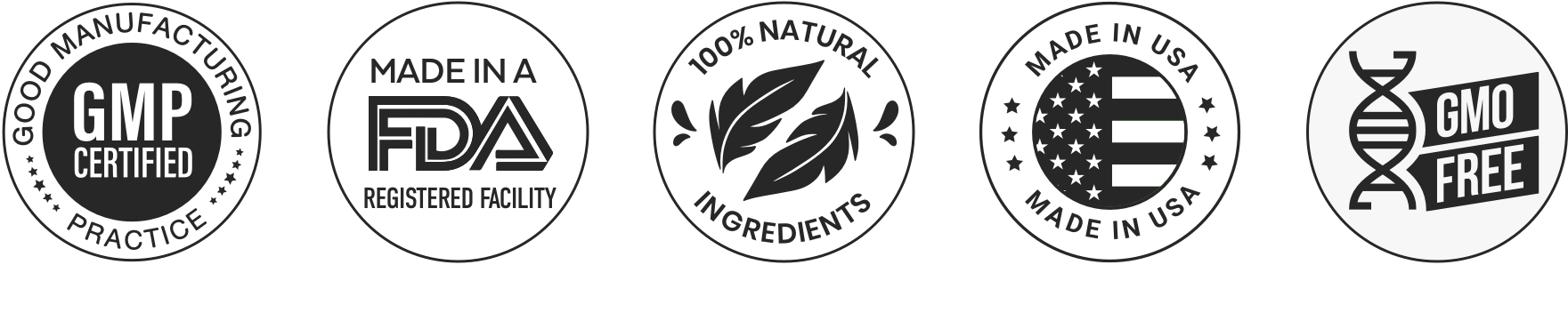 FDA Compliant, GMP Certified, Made in USA